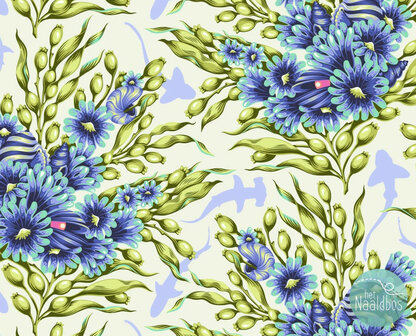*pre-order* Tula Pink - Floral Reef - Shadow Sharks Marine