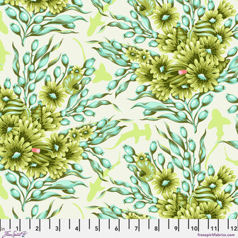 *pre-order* Tula Pink - Floral Reef - Shadow Sharks Seagrass