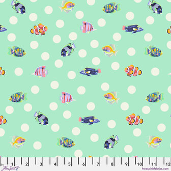 *pre-order* Tula Pink - Floral Reef - School crossing Seafoam