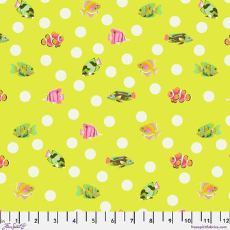 *pre-order* Tula Pink - Floral Reef - School crossing Seagrass