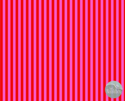 Tula Pink - Tent stripe - Peony