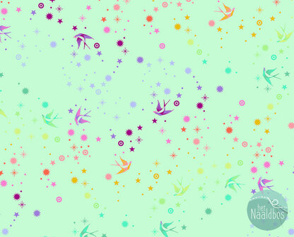 Tula Pink - true colors - Fairy dust mint