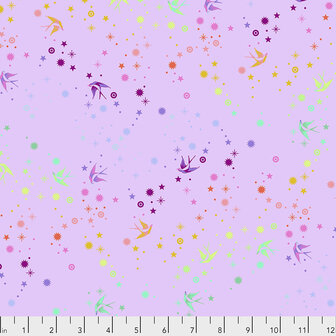 Tula Pink - true colors - Fairy dust - Lavender