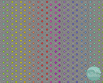 Tula Pink - true colors - Hexy - Ink