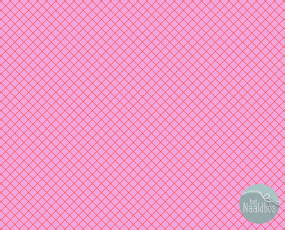 Tula Pink - true colors - on the grid - Bubblegum