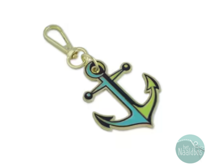 *pre-order* Tula Pink - floral reef - bag charm anchors aweigh marine