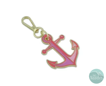 *pre-order* Tula Pink - floral reef - bag charm anchors aweigh coralline