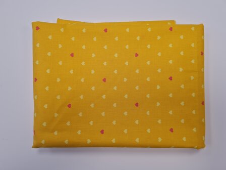 *coupon* tula pink besties hearts geel 