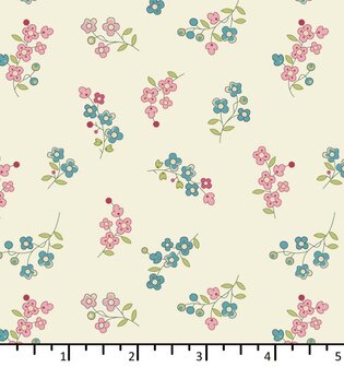 EQP textiles - back in the day - Forget me not cotton