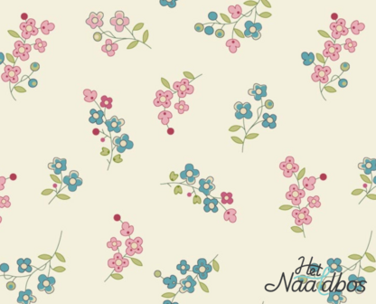 EQP textiles - back in the day - Forget me not cotton