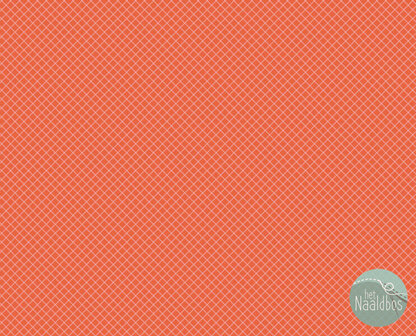 *coupon* Tula Pink - on the grid salmon 