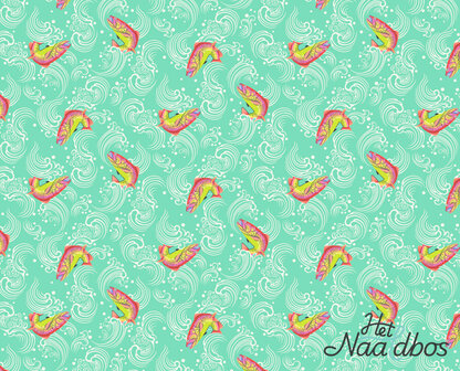 *coupon* Tula Pink - salmon mint