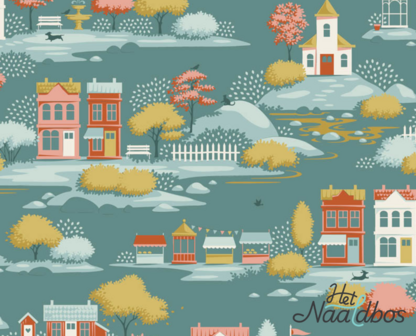 Tilda - Village life - Village teal 