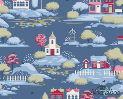 Tilda - Village life - Village blue