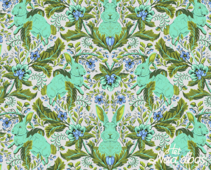 Tula Pink full moon forest II - bunny starlight