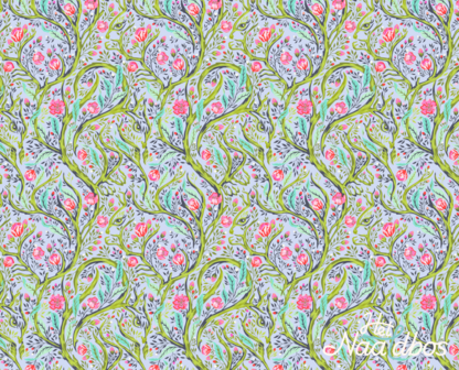 Tula Pink full moon forest II - squirrel starlight