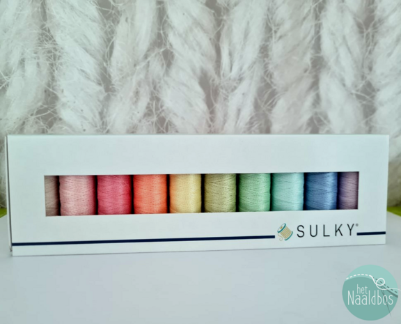 Sulky cotton petites 12 wt - pastel rainbow mix 