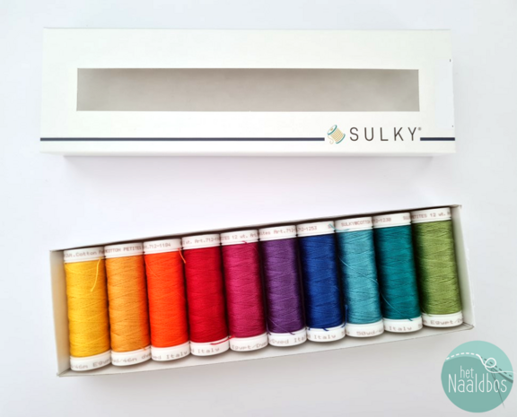 Sulky cotton petites 12 wt - happy rainbow mix 
