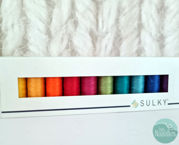 Sulky cotton petites 12 wt - happy rainbow mix 