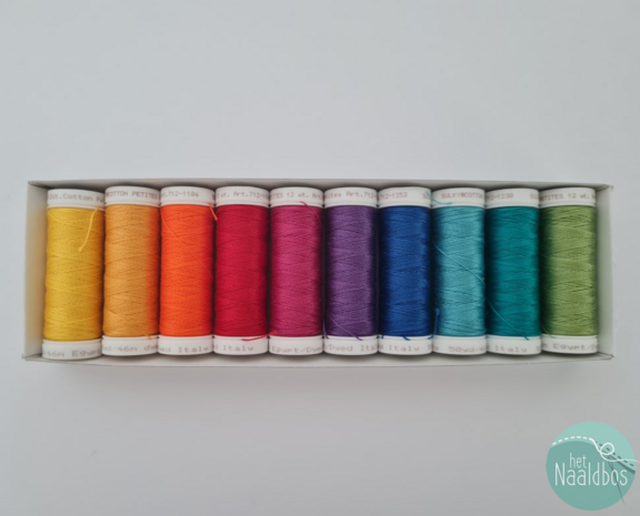 Sulky cotton petites 12 wt - happy rainbow mix 