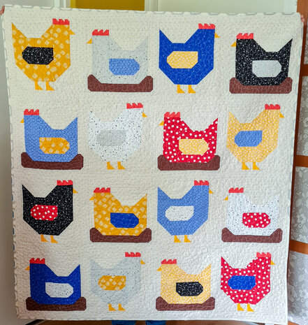 Chickens quiltkit 