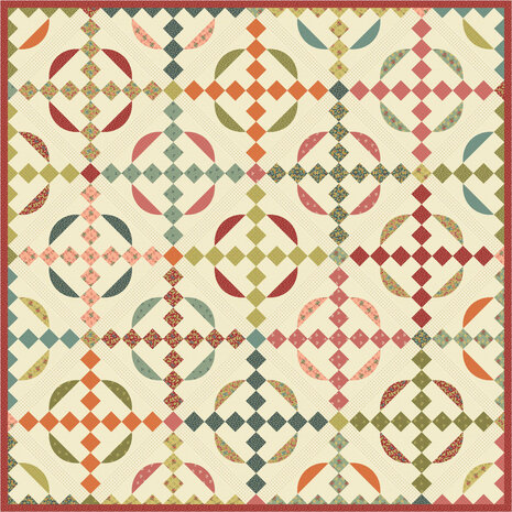 EQP textiles - Back & forth maple leaf pear