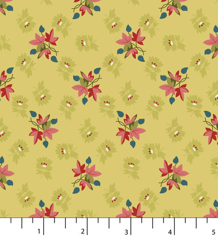 EQP textiles - Back & forth maple leaf pear