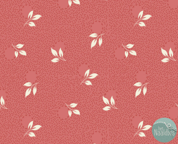 EQP textiles - Back & forth foliage strawberry smoothie