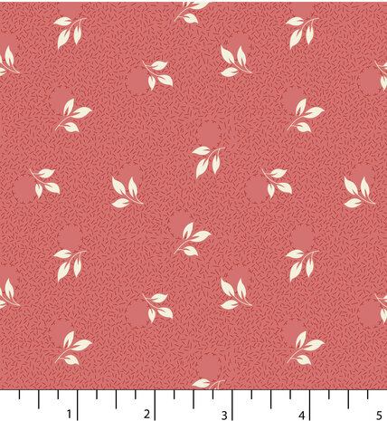 EQP textiles - Back & forth foliage strawberry smoothie