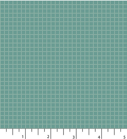 EQP textiles - Back & forth square dance blue jade