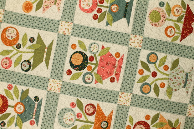 Ellie's quilt place - in full bloom quiltpatroon 