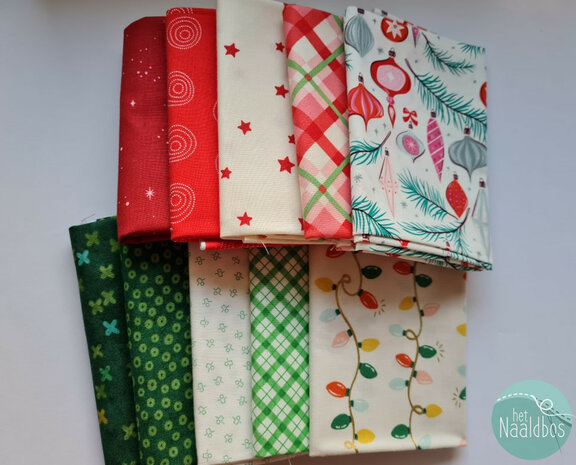 Fat quarter bundel - kerst