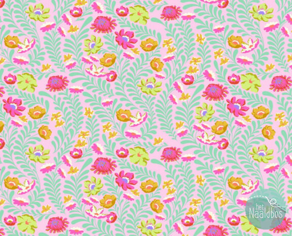 Tula Pink untamed - flowerfield lunar