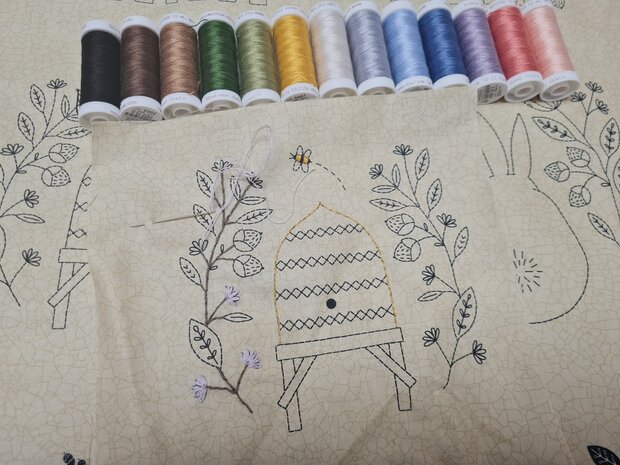 moda - bloom and grow borduur paneel