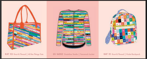 *uitverkocht* Ruby Star Society - selvedge magic icons panel
