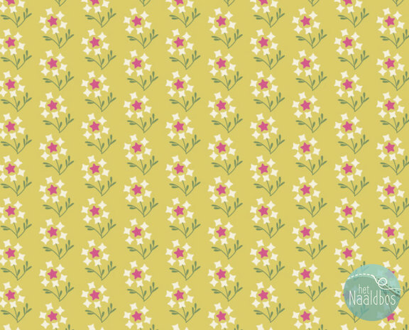 EQP textiles - future heirlooms dandelion sweet sunshine