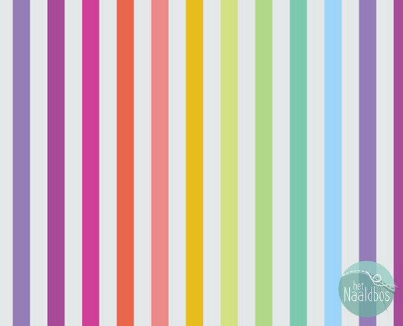 *pre-order* Tula Pink - true colors Graywork - Disco Stripe whisper