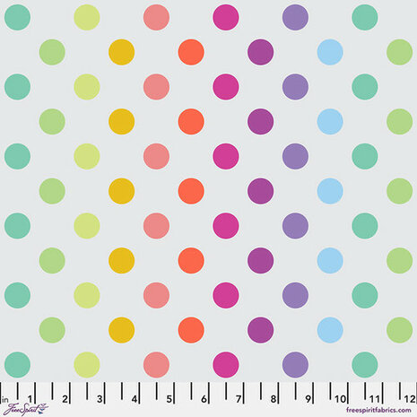 *pre-order* Tula Pink - true colors Graywork - Disco Poms whisper