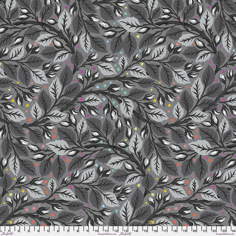 *pre-order* Tula Pink - Graywork - nip in the bud quiltback