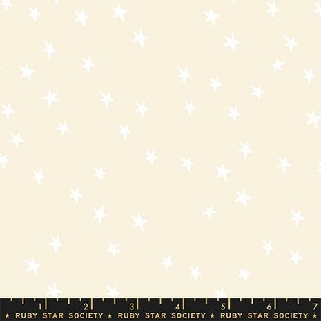 Ruby Star Society - starry white on natural