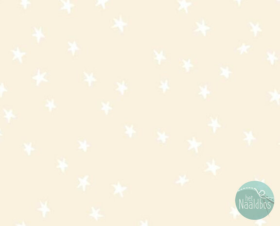 Ruby Star Society - starry white on natural