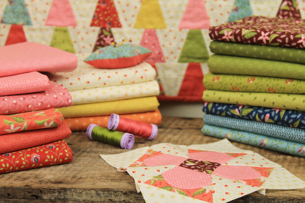 *coupon* EQP textiles - beyond time lily powder blue 