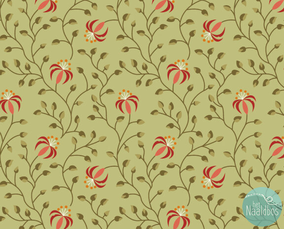 *coupon* EQP textiles - beyond time lily light olive