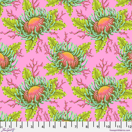 *pre-order* Tula Pink - Floral Reef - Friends & Anemones Coraline