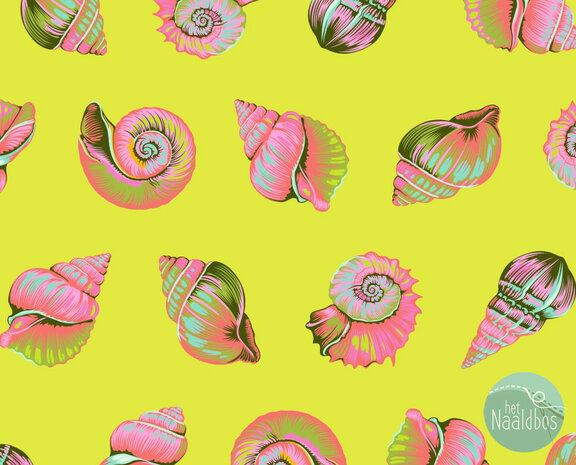 *pre-order* Tula Pink - Floral Reef - Lil Shelly Seagrass