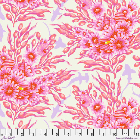 *pre-order* Tula Pink - Floral Reef - Shadow Sharks Delphine
