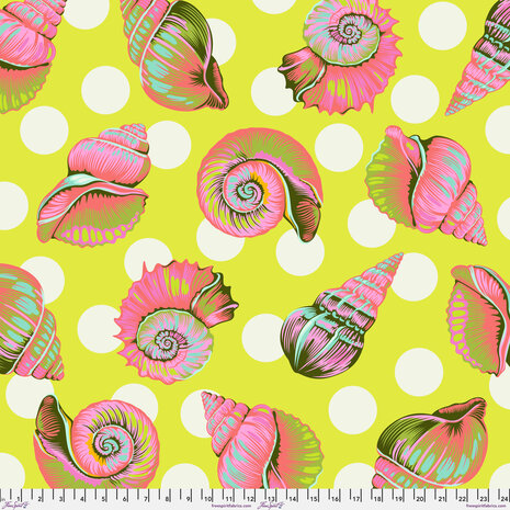 *pre-order* Tula Pink - Floral Reef - Big Shelly Seagrass quiltback