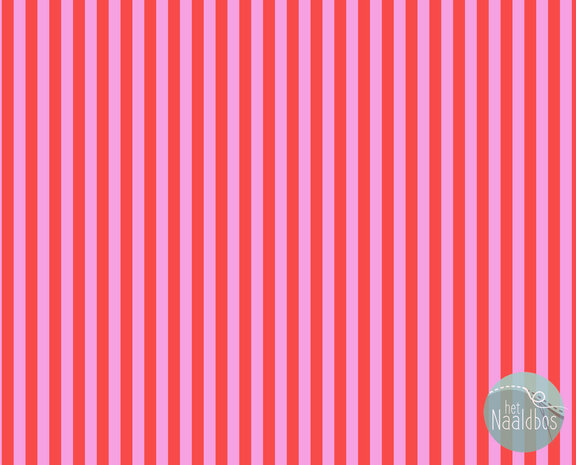Tula Pink - Tent stripe - Poppy