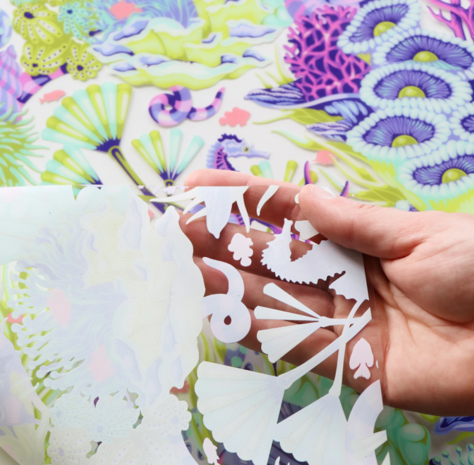 *pre-order* Tula Pink - Floral reef - vinyl reef what you sew 