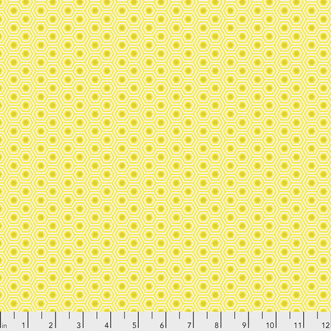 Tula Pink - true colors - Hexy - Sunshine